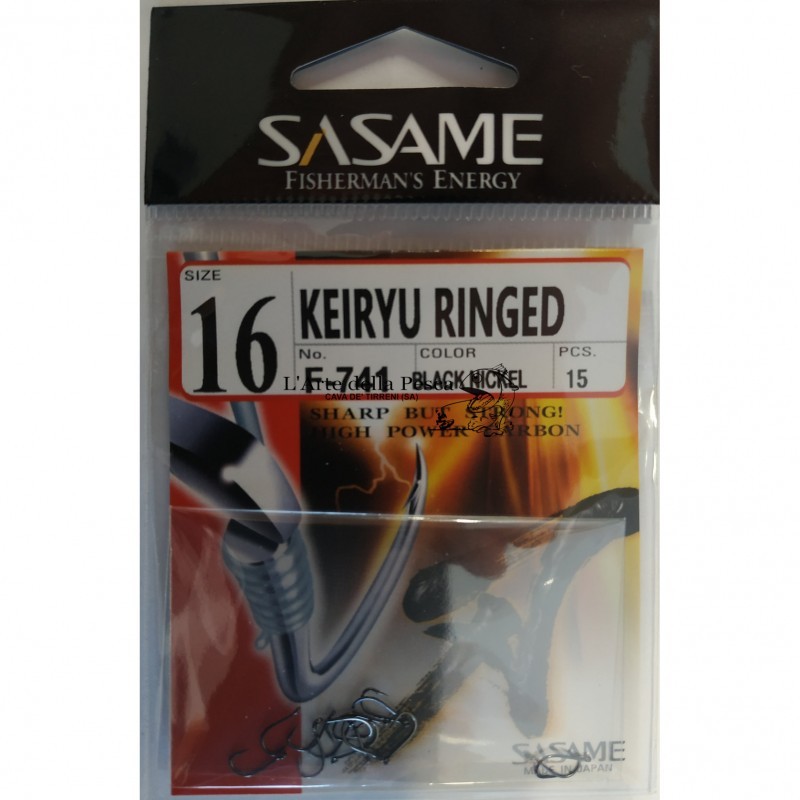 Amo Occhiello Sasame F-741 Keiryu Ringed Black Mis. 16