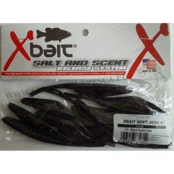 Artificiale Soft Bait X-Bait Soft Jerk 4" BLACK PURPLE FLAKE