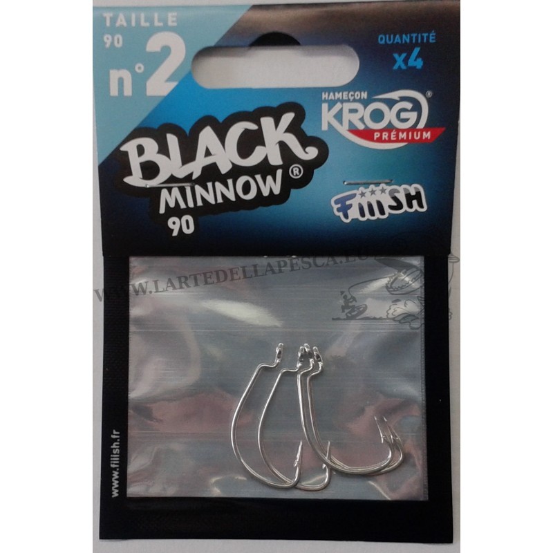 Amo Krog Premium Vmc x Fiiish Black Minnow 90