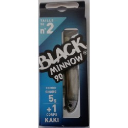 Artificiale Soft Bait Fiiish Black Minnow 90 Combo Shore 5g Kaki