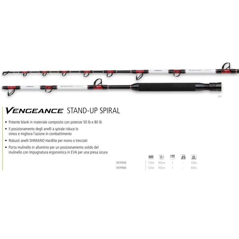 Canna Traina Shimano Vengeance Stand Up Spiral