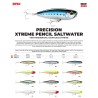 Artificiale Topwater Wtd Rapala Precision Xtreme Pencil Saltwater