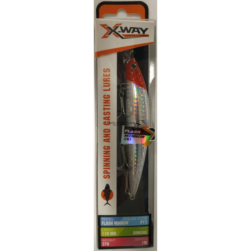 Artificiale Kali Kunnan X-Way Flash Minnow 110mm 37g Sinking P11